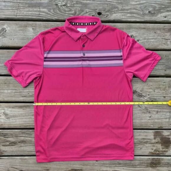 Ben Hogan Men's Performance Pink Golf Polo - Large - Picture 5 of 7